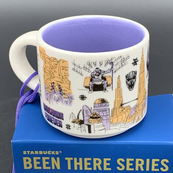 Disney Parks Starbucks Marvel Wakanda Forever Been There Series 2oz Mug Ornament - Picture 2 of 9